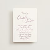 "Lavender Dreams" - Wedding Invitations in Lilac Dreams by Design Lotus - Front