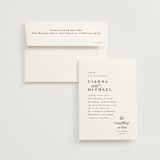 "Everything Love" - Wedding Invitations in Ebony by Louise Kay - Invitation with Envelope
