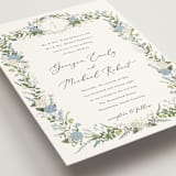 "Hydrangea Vine" - Wedding Invitations in Coastal by Susan Moyal - Detail