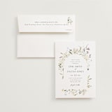 "Aster" - Wedding Invitations in Garden by Itsy Belle Studio - Invitation with Envelope
