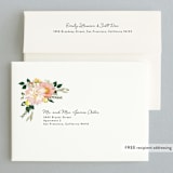 "Spring Blooms" - Wedding Invitations in Blush by Susan Moyal - FREE Recipient Addressing