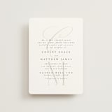 "Conley" - Wedding Invitations in Leaf by Kristie Kern - Front