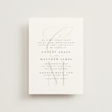 "Conley" - Wedding Invitations in Leaf by Kristie Kern - Front