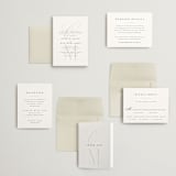 "Conley" - Wedding Invitations in Leaf by Kristie Kern - Invitation Suite