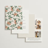 "Charming" - Wedding Invitations in Almond by GeekInk Design - Back of Card Options