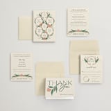 "Charming" - Wedding Invitations in Almond by GeekInk Design - Invitation Suite