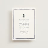 "Blue Bells" - Wedding Invitations in Cornflower by Mere Paper - Front