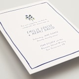"Blue Bells" - Wedding Invitations in Cornflower by Mere Paper - Detail