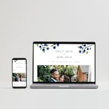 "Blue Bells" - Wedding Invitations in Cornflower by Mere Paper - FREE Wedding Website