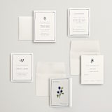 "Blue Bells" - Wedding Invitations in Cornflower by Mere Paper - Invitation Suite