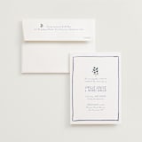"Blue Bells" - Wedding Invitations in Cornflower by Mere Paper - Invitation with Envelope