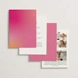 "Pop Romance" - Wedding Invitations in Fruit Punch by Ashley DeMeyere - Back of Card Options