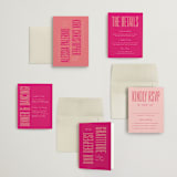 "Pop Romance" - Wedding Invitations in Fruit Punch by Ashley DeMeyere - Invitation Suite