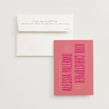 "Pop Romance" - Wedding Invitations in Fruit Punch by Ashley DeMeyere - Invitation with Envelope