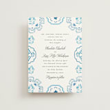 "Almafi" - Wedding Invitations in Cerulean by Itsy Belle Studio - Front