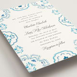 "Almafi" - Wedding Invitations in Cerulean by Itsy Belle Studio - Detail