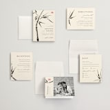 "Bambusa" - Wedding Invitations in Almond by Anastasia Makarova - Invitation Suite