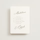 "Whimsy" - Wedding Invitations in Latte by Cara Scott - Front