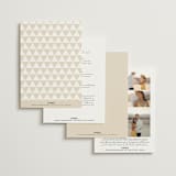"Whimsy" - Wedding Invitations in Latte by Cara Scott - Back of Card Options
