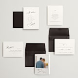 "Whimsy" - Wedding Invitations in Latte by Cara Scott - Invitation Suite