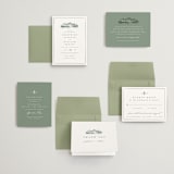 "Mountain Ridge" - Wedding Invitations in Pine by Amy Kross - Invitation Suite