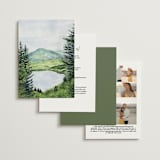 "Into the Woods" - Wedding Invitations in Forest by Elly - Back of Card Options