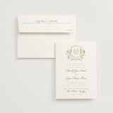 "Avalon" - Wedding Invitations in Chiffon by Everett Paper Goods - Invitation with Envelope