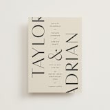 "Amara" - Wedding Invitations in Sand by Robert and Stella - Front