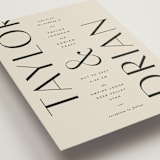 "Amara" - Wedding Invitations in Sand by Robert and Stella - Detail