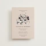 "Disney's Retro Mickey Mouse and Minnie Mouse" - Wedding Invitations in Retro by Sumak Studio - Front