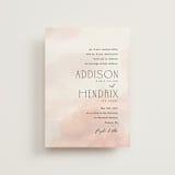 "First light" - Wedding Invitations in Blush by Itsy Belle Studio - Front