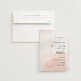 "First light" - Wedding Invitations in Blush by Itsy Belle Studio - Invitation with Envelope