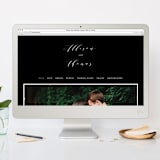 "Perspective" - Wedding Invitations in Noir by Kimberly FitzSimons - FREE Wedding Website