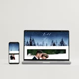 "Let it Snow" - Wedding Invitations in Celestial by Anastasia Makarova - FREE Wedding Website