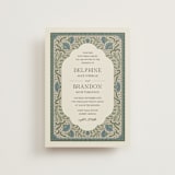 "Century" - Wedding Invitations in Robin's Egg by Jen Owens - Front