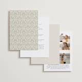 "Century" - Wedding Invitations in Robin's Egg by Jen Owens - Back of Card Options