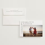 "contemporary photo" - Wedding Invitations in Cloud by Erin Deegan - Invitation with Envelope