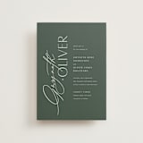 "Flip" - Wedding Invitations in Forest by Kelly Schmidt - Front
