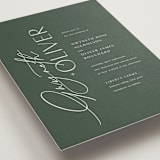 "Flip" - Wedding Invitations in Forest by Kelly Schmidt - Detail