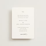 "Classic & Timeless" - Wedding Invitations in Obsidian by Lucrecia Caporale - Front
