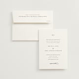 "Classic & Timeless" - Wedding Invitations in Obsidian by Lucrecia Caporale - Invitation with Envelope