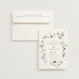 "Wildflower Garden" - Wedding Invitations in Lace by Hannah Williams - Invitation with Envelope