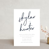 "Funky Names" - Wedding Invitations in Navy by Phrosné Barwood - Front