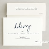 "Funky Names" - Wedding Invitations in Navy by Phrosné Barwood - FREE Recipient Addressing