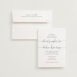 "Madison Ave" - Wedding Invitations in Linen by Design Lotus - Invitation with Envelope