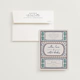 "Vase" - Wedding Invitations in Neptune by Kelly Watkins - Invitation with Envelope