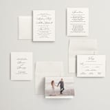 "Organza" - Wedding Invitations in Linen by Jill Means - Invitation Suite