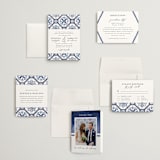 "watercolor azulejo" - Wedding Invitations in Azure by Anastasia Makarova - Invitation Suite