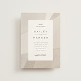 "Gossamer" - Wedding Invitations in Sandstone by Kate Ahn - Front