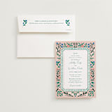"Le Jardin" - Wedding Invitations in Petal by Elly - Invitation with Envelope